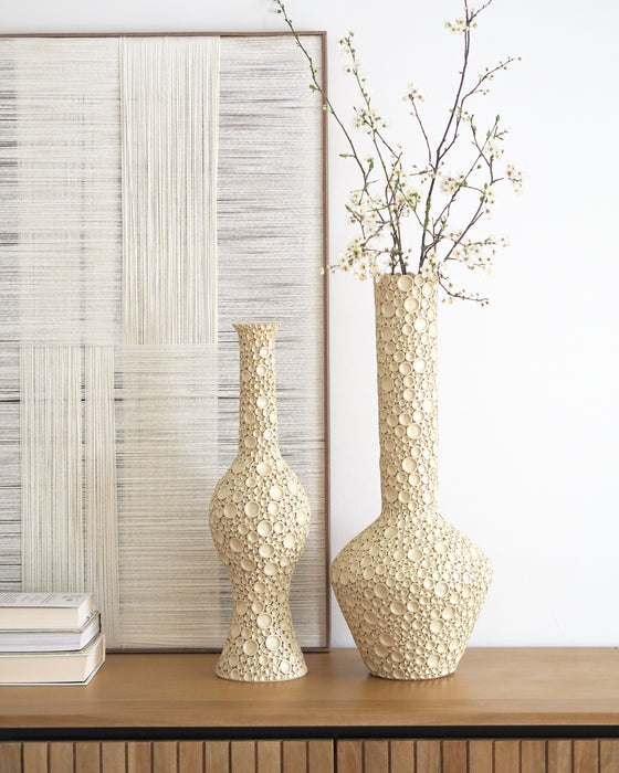 Dekovase Eva Creme Kunststoff H57cm