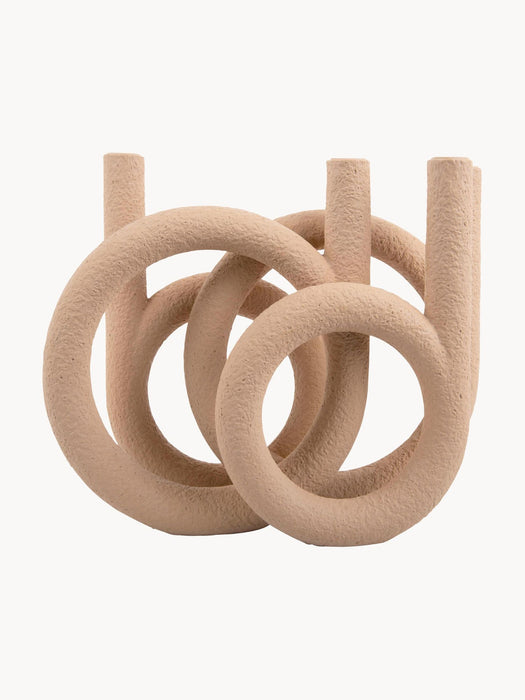 Kerzenhalter für Stabkerzen H30cm Beige