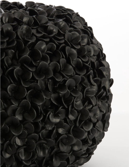 Dekovase Phylia Schwarz Kunststoff H30cm