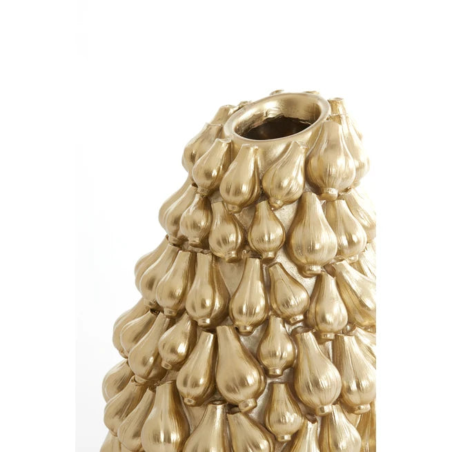 Dekovase Garlic Gold Kunststoff H33cm