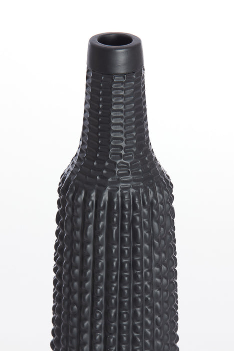 Dekovase Angira Matt Schwarz H46cm