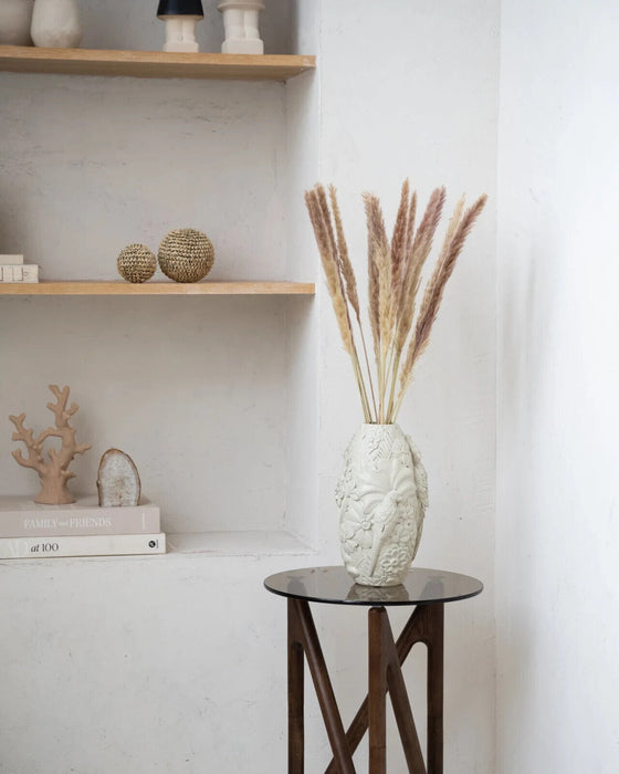 Dekovase Bird Creme Kunststoff H30cm