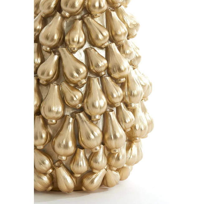 Dekovase Garlic Gold Kunststoff H33cm
