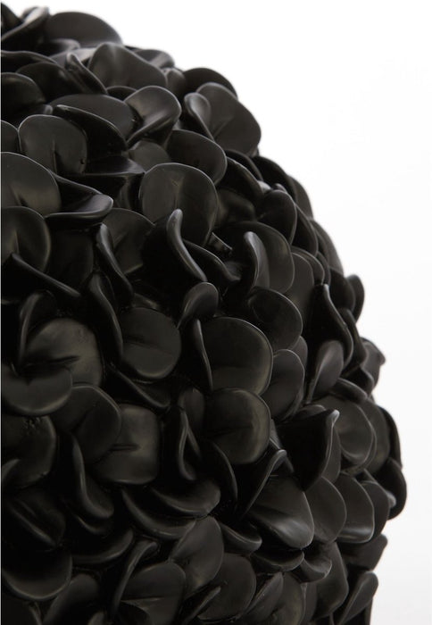 Dekovase Phylia Schwarz Kunststoff H30cm