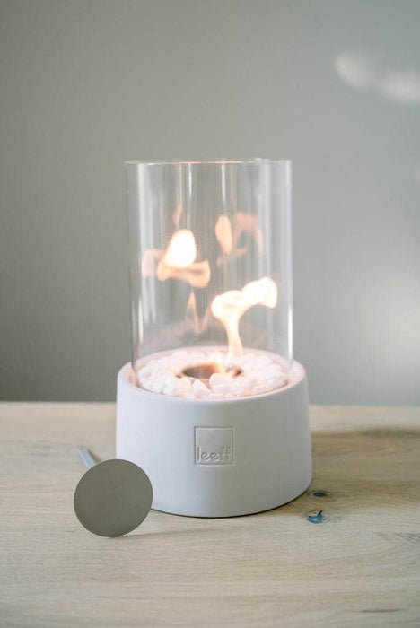 Leeff Stonefire Tischkamin Weiss