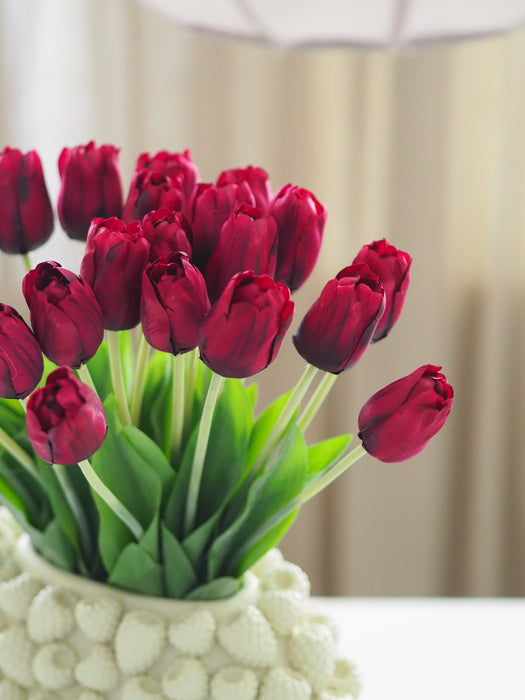 Tulpenbund Weinrot 12 Stiele