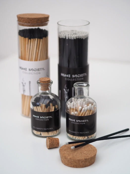 Streichhölzer XL in Glasflasche nature