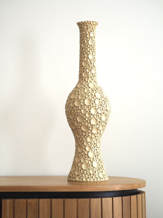 Dekovase Ella Creme Kunststoff H51cm