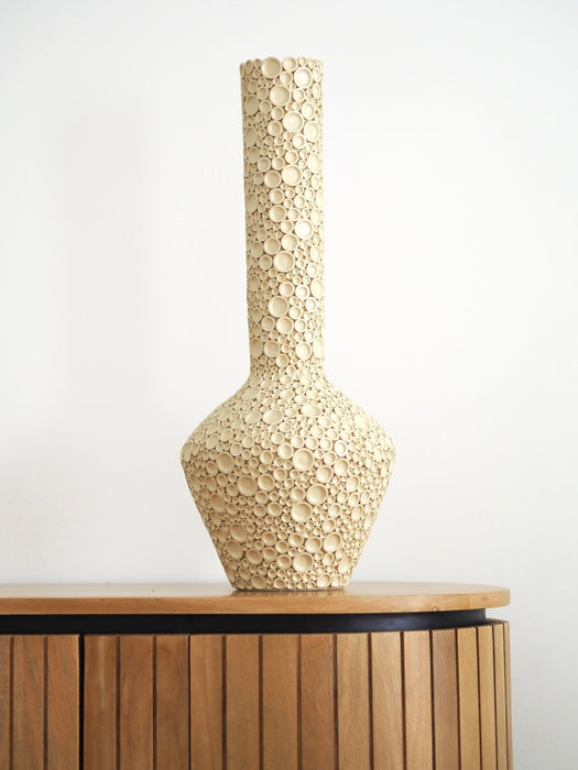 Dekovase Eva Creme Kunststoff H57cm