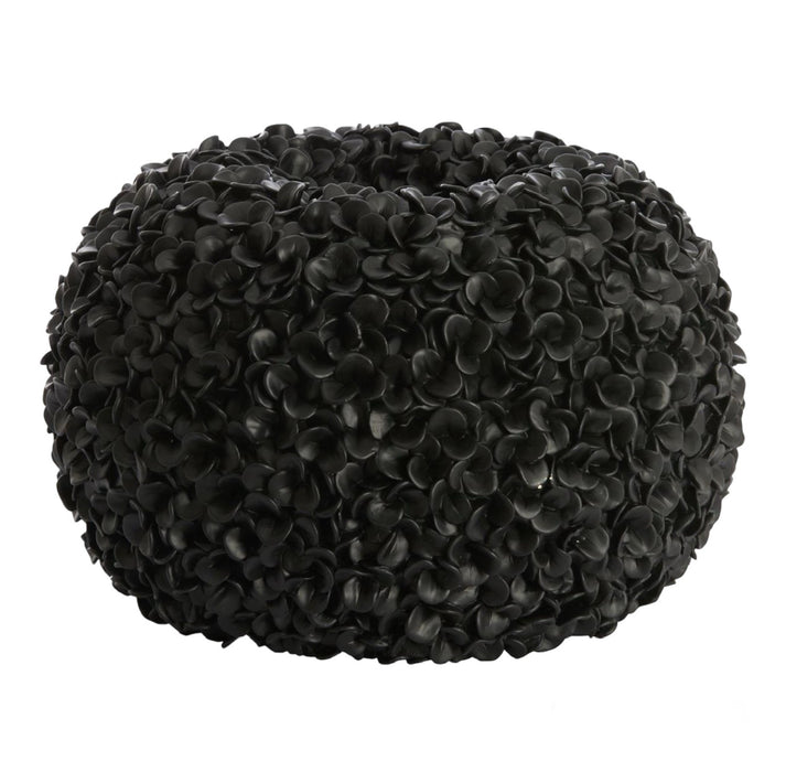 Dekovase Phylia Schwarz Kunststoff H30cm