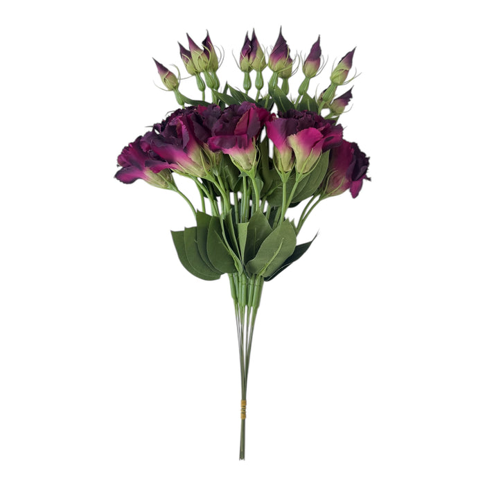 Kunstblumen Eustoma 12 Stiele